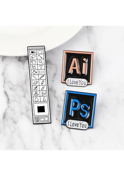 Klavye Klasik Piksel Imleçler Broş Photoshop Araç Çubuğu Pimleri Yapay Zeka Tırnakları Emaye Kum Saati Bilgisayar Penceresi Simgesi Fare Işaretçisi Ok Rozetleri (Yurt Dışından) indirimleri