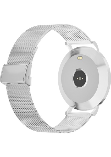 LW43 Silver Kasa 43 mm Silver Çelik Hasır Kordon Akıllı Saat