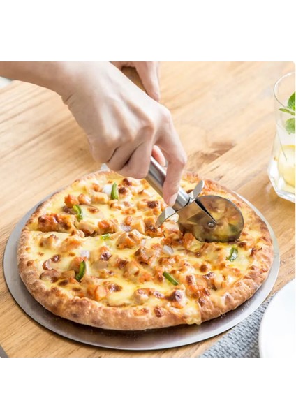Büyük Boy Paslanmaz Çelik Pizza Börek Bıçağı 20 cm Hamur Kesici fiyatları