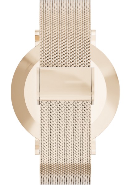 LW43 Gold Kasa 43 mm Gold Çelik Hasır Kordon Akıllı Saat fırsatları