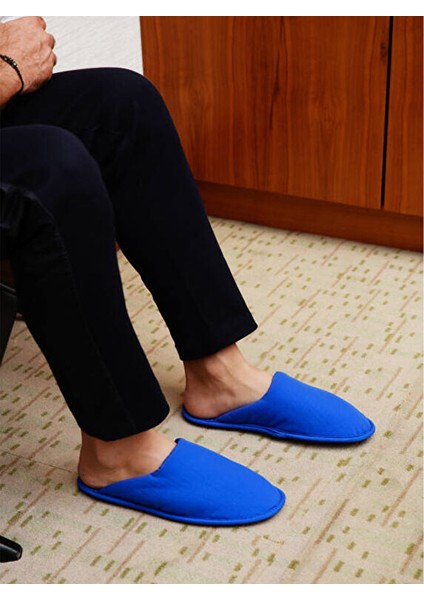 Saks Blue Parachute Canak Slipper Erkek Ev Terliği Canpar-Esı Mavi