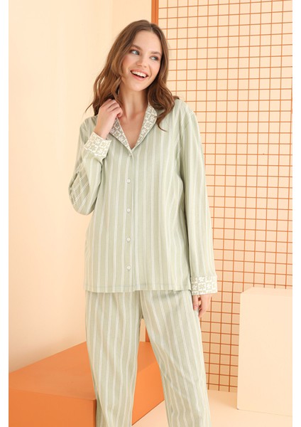 Önden Düğmeli Pijama Takım 68070 fırsatları