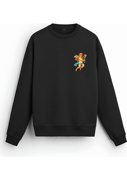Kontrast Baskılı Sweatshirt