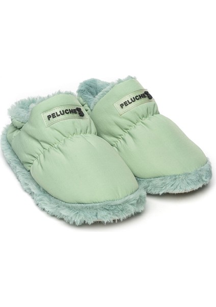 Mint Green Parachute Women Slipper Kadın Günlük Ev Pandufu Par-Kmt Yeşil