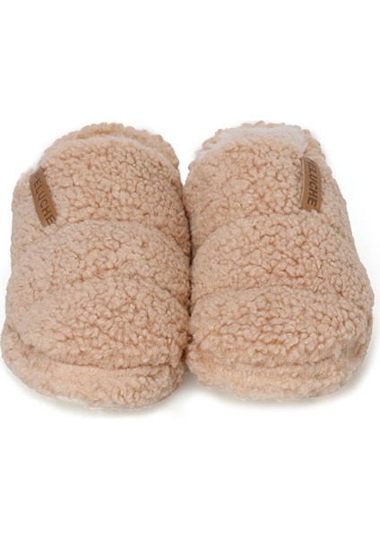 Camel Teddy Women Slipper Kadın Günlük Ev Pandufu Ted-Kcl Krem