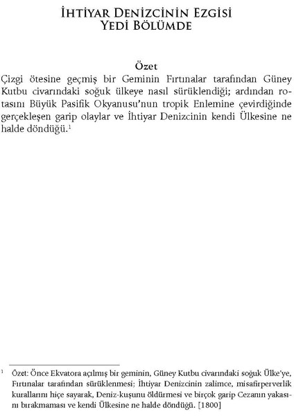İhtiyar Denizcinin Ezgisi - Samuel Taylor Coleridge