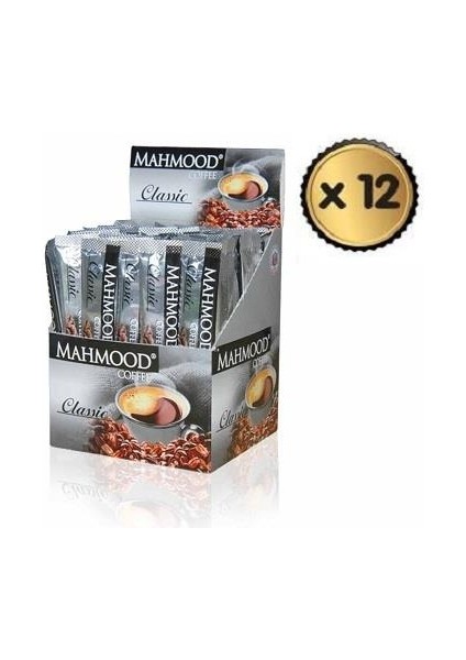 Mahmood Coffee Klasik Hazır Kahve 48 x 2  gr  (1 Koli-12'li)