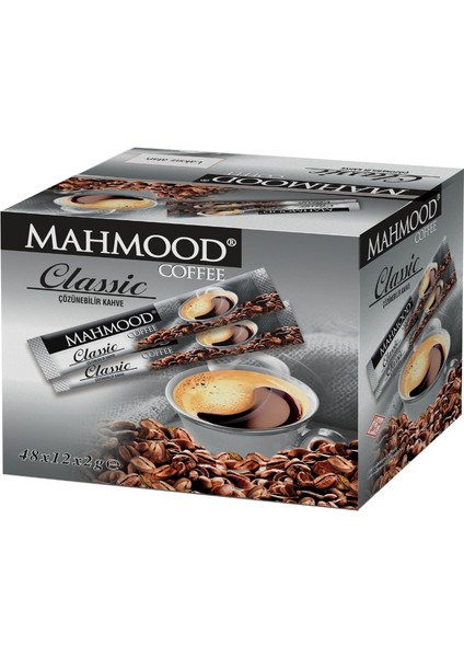 Mahmood Coffee Klasik Hazır Kahve 48 x 2  gr  (1 Koli-12'li)