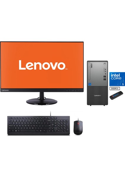 Thinkcentre Neo 50T Gen 5 Intel Core I5 13400 32GB Ddr5 512GB SSD 23.8mon WİN11PRO Masaüstü Blgisayar NEO12UB000ETRMW12+ZETTAUSBBELLEK