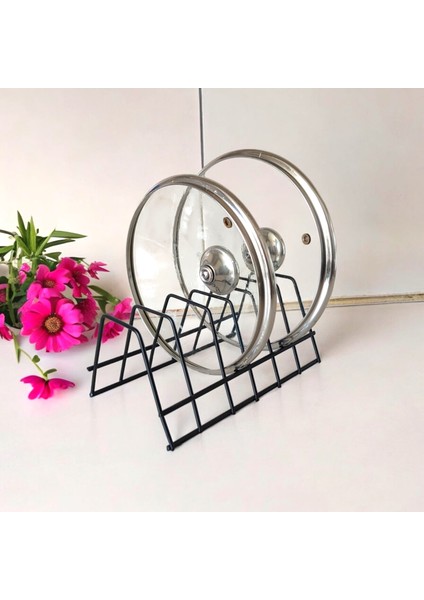 Tabaklık Rafı- Tencere Kapak Düzenleyici-Tabak Kurutmalık -6 Bölmeli Stand