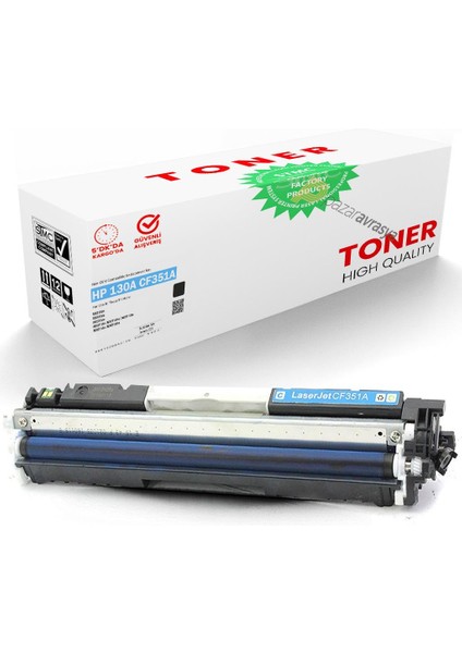 Hp Color Laserjet CP1025N Uyumlu Mavi CF351A Muadil TONER/130A