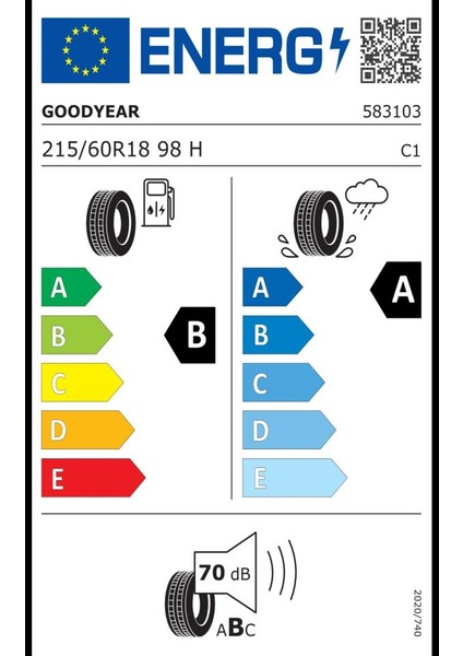 215/60 R18 98H Efficientgrip 2 Suv Oto Yaz Lastiği (Üretim Yılı:2023) fiyatları