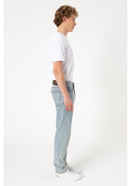 90's Buz Mavi Jean Pantolon %100 Pamuk Rahat Retro Kalıp Kot Pantolon indirimleri