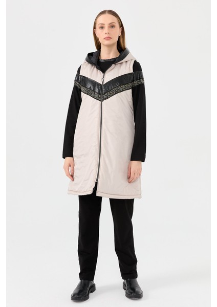 Şişme Yelekli Üçlü Pantolonlu Takım Taş