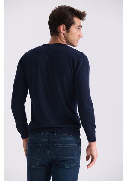 Indigo Slim Fit Bisiklet Yaka Erkek Triko