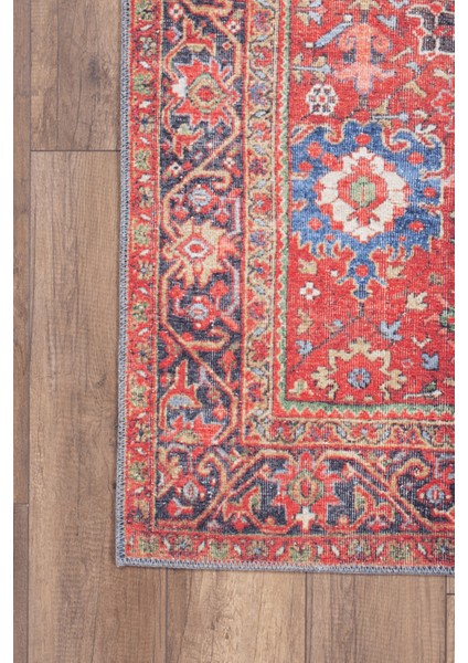 Etnik Desenli Salon Halısı, Soul Şönil |Pamuk-Polyester| Kırmızı Halı Al 181 modelleri