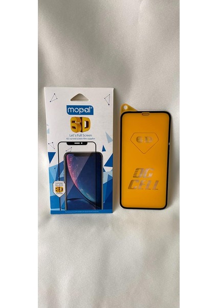Koruyucu Apple iPhone 11 Uyumlu Tam Kapatan 6d Ekran Koruyucu Sert Temperli Kırılmaz Cam Siyah