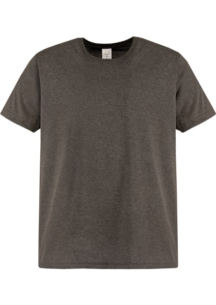 Bisiklet Yaka T-Shirt Antrasit Melanj