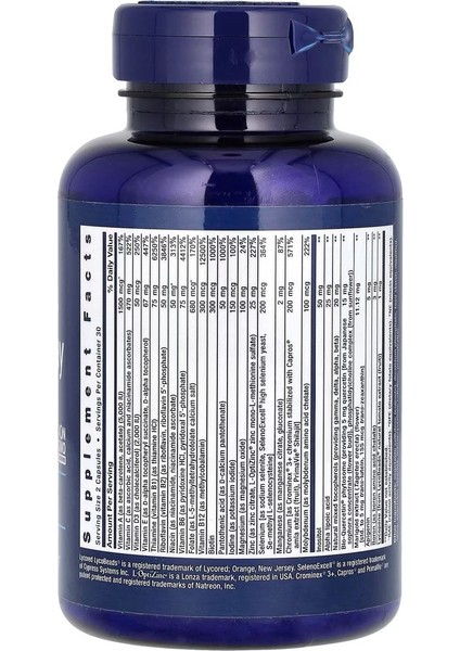 , Two-Per-Day Multivitamin, 60 Kapsül fiyatları