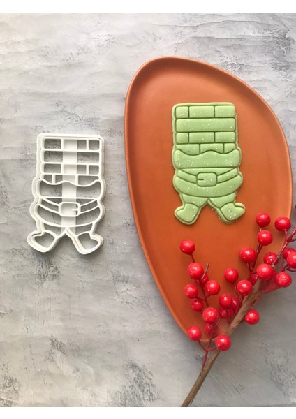 2'li Bacada Noel Baba Hamur Şekillendirici/kurabiye, Seramik, Polimer Kil, Oyun Hamuru, Karışık Renk modelleri