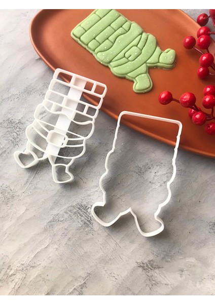 2'li Bacada Noel Baba Hamur Şekillendirici/kurabiye, Seramik, Polimer Kil, Oyun Hamuru, Karışık Renk fırsatları