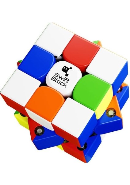 Block 355S 3x3 Manyetik Rubik Küp Zeka Küpü 48 Mıknatıslı Profesyonel Hız Küp (Etiketsiz) Türkiye Resmi Satıcısı (Gan Üretimidir)
