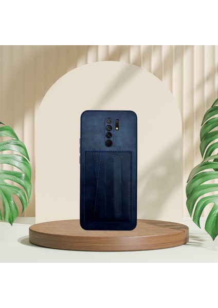 Xiaomi Redmi 9 Kartlıklı Standlı Lüx Deri Kılıf