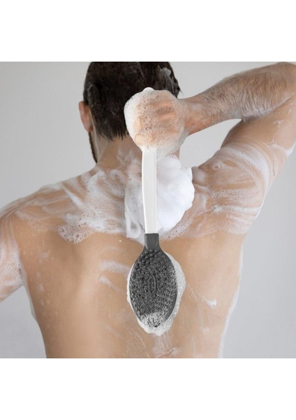Silikon Masajlı Uzun Saplı Vücut Masaj Fırçası Banyo Sırt Kesesi Saplı Yumuşak Fırça fiyatları