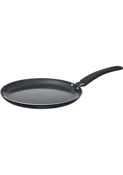 Krep Tavası, Yapışmaz Kaplama-Siyah, 25 cm