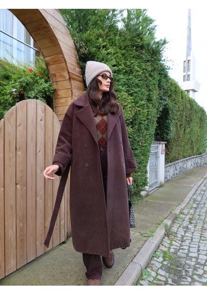 Acı Kahve Yün Karışımlı Premium Blend Kaban fırsatları