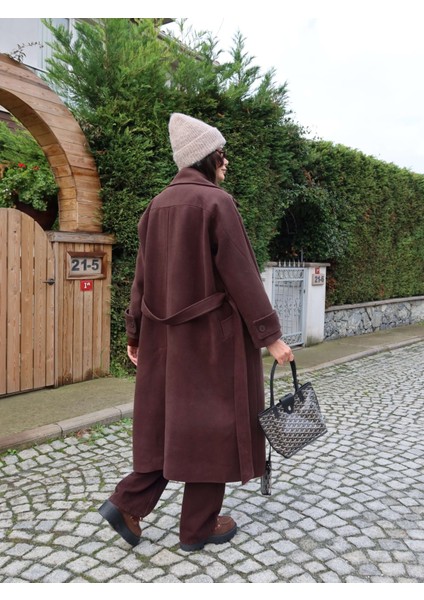 Acı Kahve Yün Karışımlı Premium Blend Kaban indirimleri