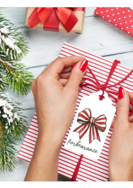 40AD 5X9CM Fiyonkl Delikli Sallama Etiket Kartı Yeniyıl Noel Giyim Ambalaj Paketleme Kartı modelleri