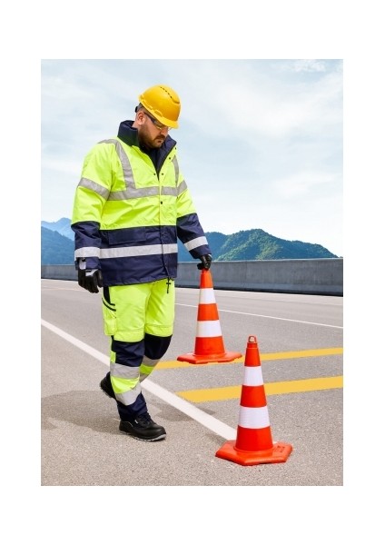 NORTHER HI-VIS İki Renkli Kaban