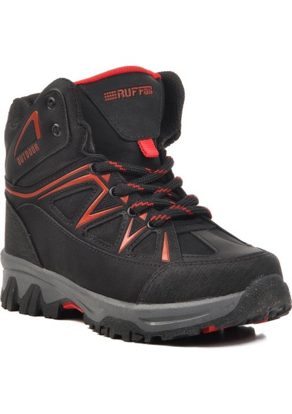 2301-F Siyah-Kırmızı Unisex Çocuk Outdoor Bot