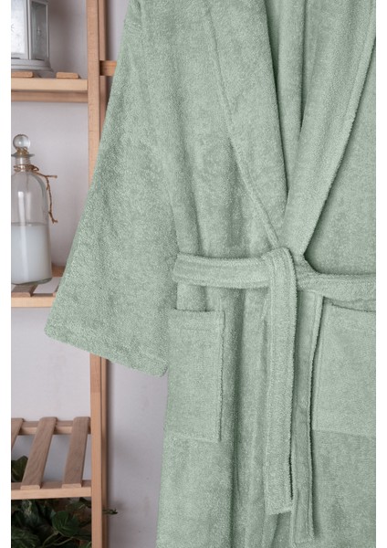 %100 Pamuk 6 Renk Unisex Kalın Bornoz- Yüksek Su Emici & Yumuşak Dokulu-Şal Yaka Bornoz-Hızlı Kuruma