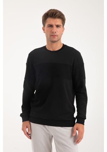 Erkek Üç Iplik Şardonsuz Sweatshirt