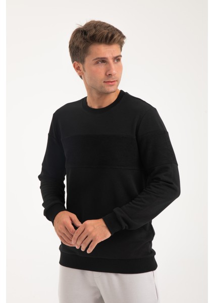 Erkek Üç Iplik Şardonsuz Sweatshirt