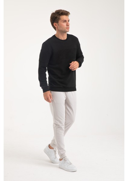 Erkek Üç Iplik Şardonsuz Sweatshirt