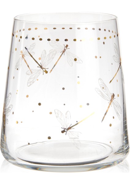 Dragonfly 4'lü Su Bardağı - Renkli - 420 ml