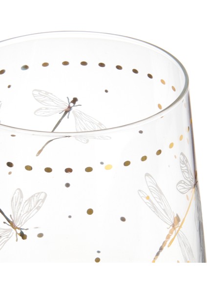 Dragonfly 4'lü Su Bardağı - Renkli - 420 ml