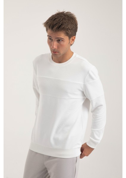Erkek Üç Iplik Şardonsuz Sweatshirt