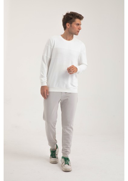 Erkek Üç Iplik Şardonsuz Sweatshirt