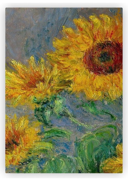 Ayçiçeği Günebakan Gündoğdu Günçiçeği Ahşap Poster 20 x 29 cm