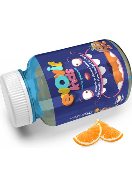 Evo Pharma Evovit Kids Multi Gummies (60 Çiğnenebilir form) Multivitamin ve mineral, L arjinin modelleri