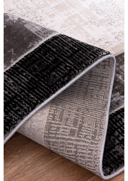 Lynosse Siyah Fildişi Yumuşak Konforlu Halı P1202 modelleri