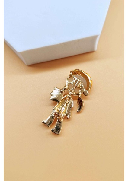 Kadın Doktor Veya Hemşire Karakterli Mineli Yaka Iğnesi Broş fırsatları