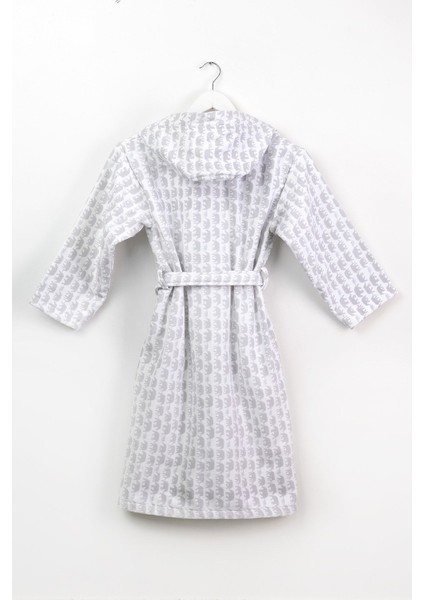 Kapüşonlu Müslin Kumaşından Pamuk Desenli Bebek/çocuk Bornozu Veya Sabahlık fırsatları