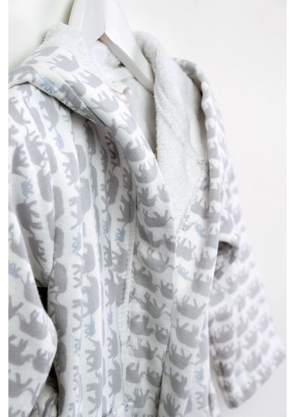Kapüşonlu Müslin Kumaşından Pamuk Desenli Bebek/çocuk Bornozu Veya Sabahlık indirimleri