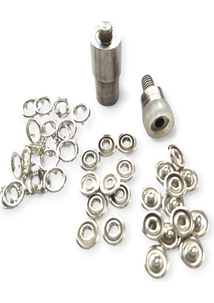 KLİNKSHOP 7,5 mm Klikıt Bebe Çıtçıt (ortası delik tırnaklı çıtçıt) İçin Pres Makine Kalıbı (Aparatı)