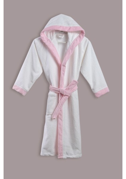 Kapüşonlu Mikrokoton Kumaş Pamuk Bebek / Çocuk Bornozu Veya Sabahlık